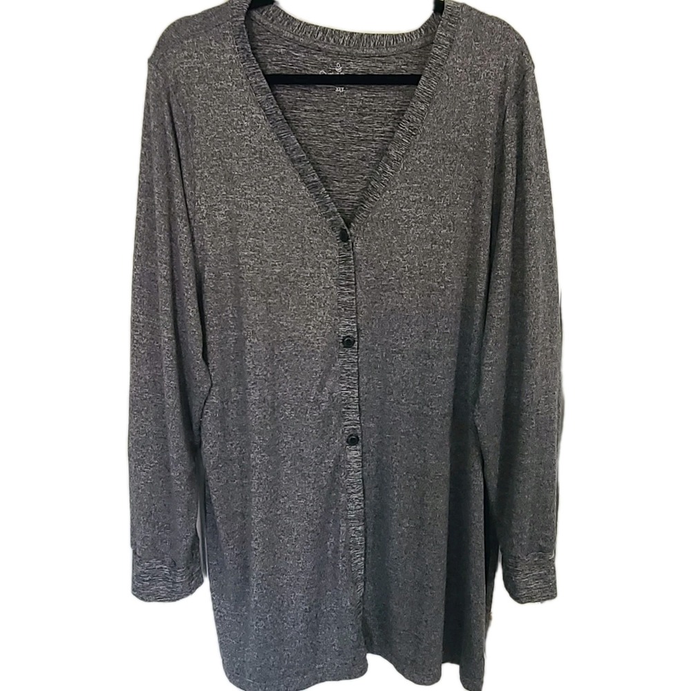 Cuddlduds Women's Sweater Tunic Gray Size XLT Soft Cozy